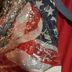 American Flag Print Tote Bag